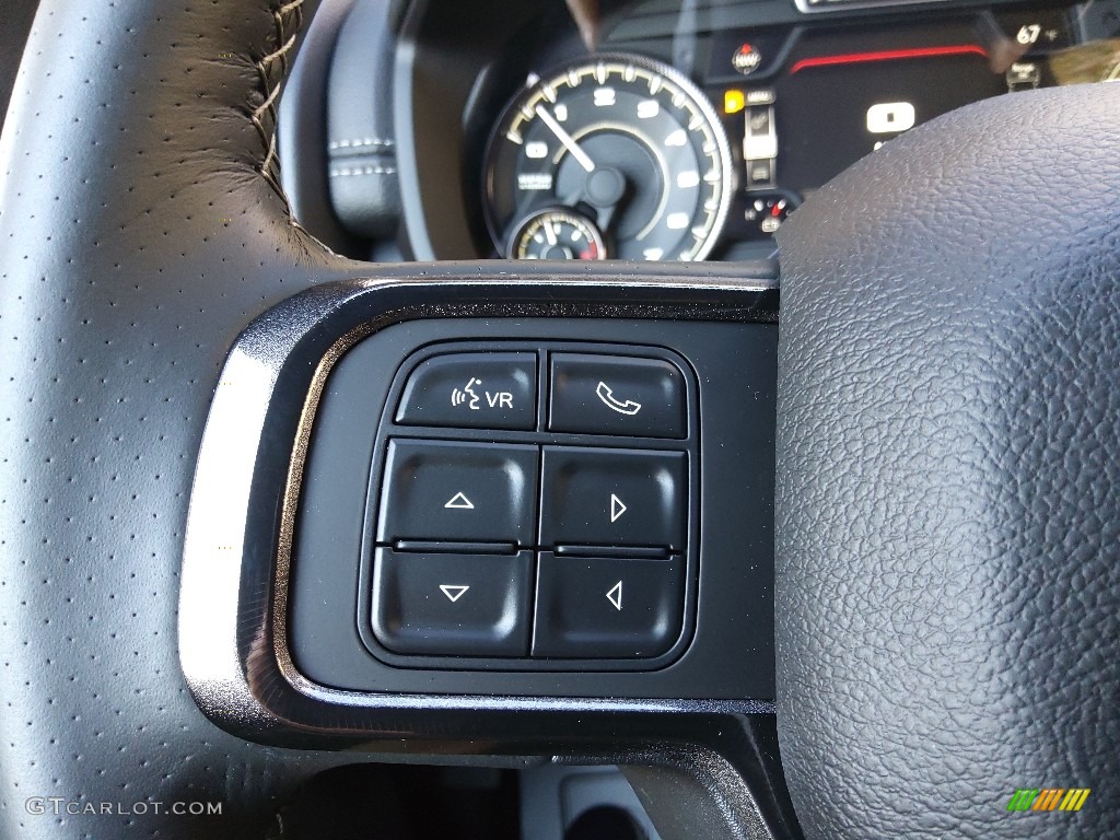 2022 Ram 2500 Power Wagon Crew Cab 4x4 Black Steering Wheel Photo #145176317