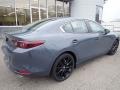 2022 Polymetal Gray Metallic Mazda Mazda3 Carbon Edition Sedan  photo #2