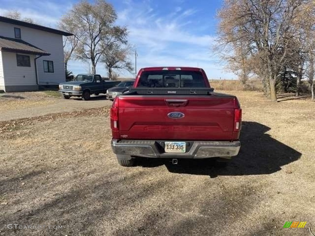 2018 F150 Lariat SuperCab 4x4 - Ruby Red / Black photo #7