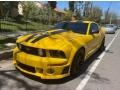 Screaming Yellow 2005 Ford Mustang Roush Stage 3 Coupe Exterior