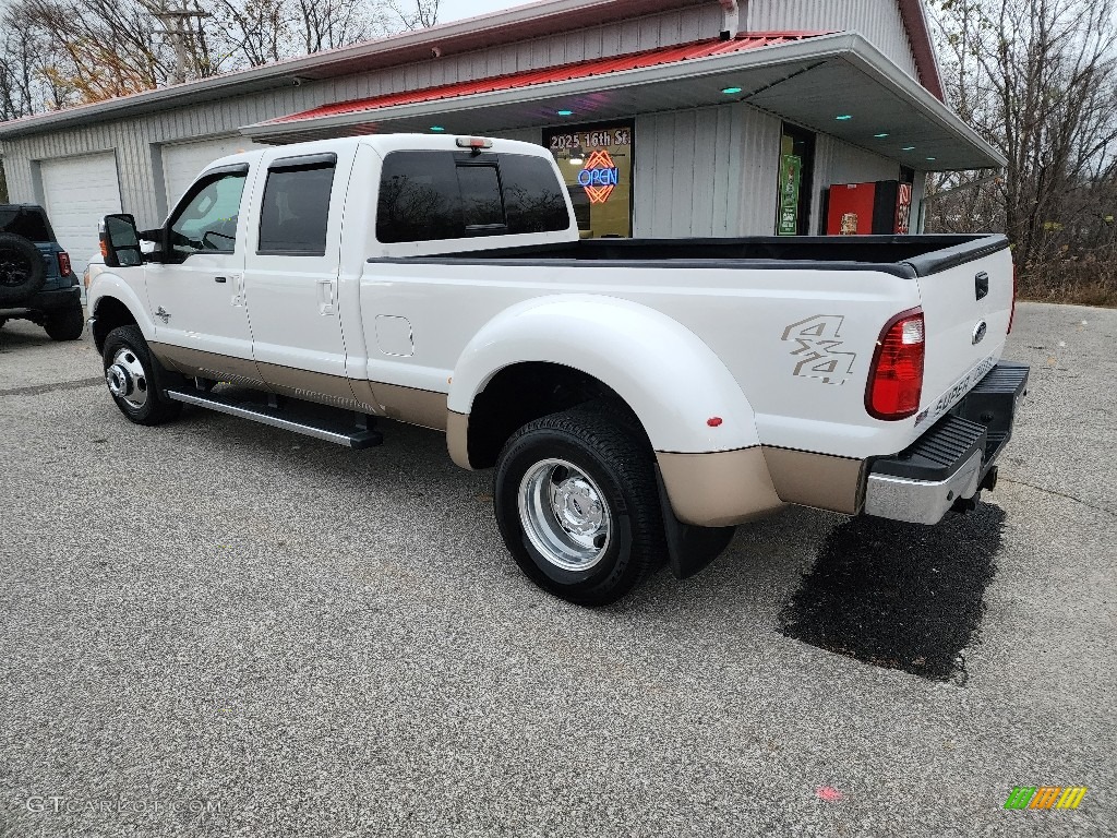 2012 F350 Super Duty Lariat Crew Cab 4x4 Dually - Oxford White / Adobe photo #2