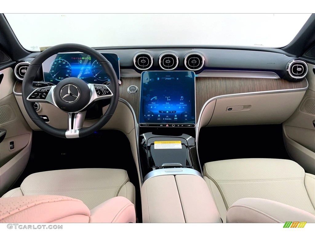 2023 Mercedes-Benz C 300 Sedan Macchiato Beige/Black Dashboard Photo #145177901