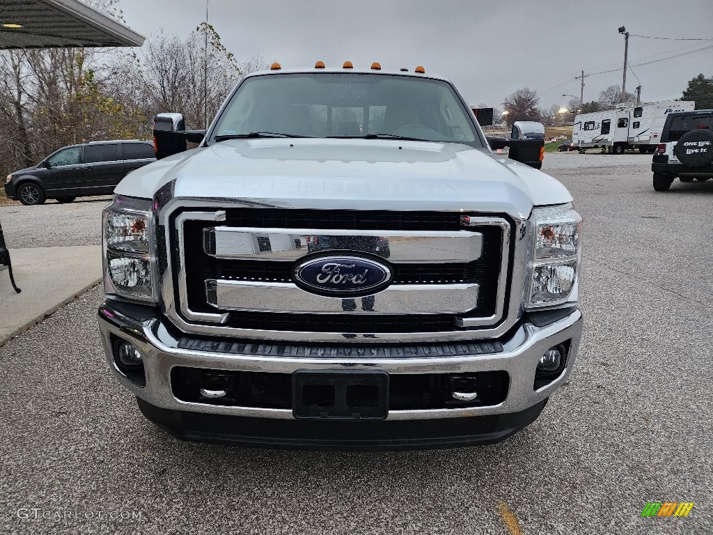2012 F350 Super Duty Lariat Crew Cab 4x4 Dually - Oxford White / Adobe photo #6