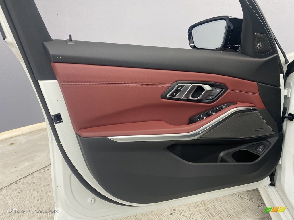 2023 BMW 3 Series 340i Sedan Tacora Red Door Panel Photo #145177997