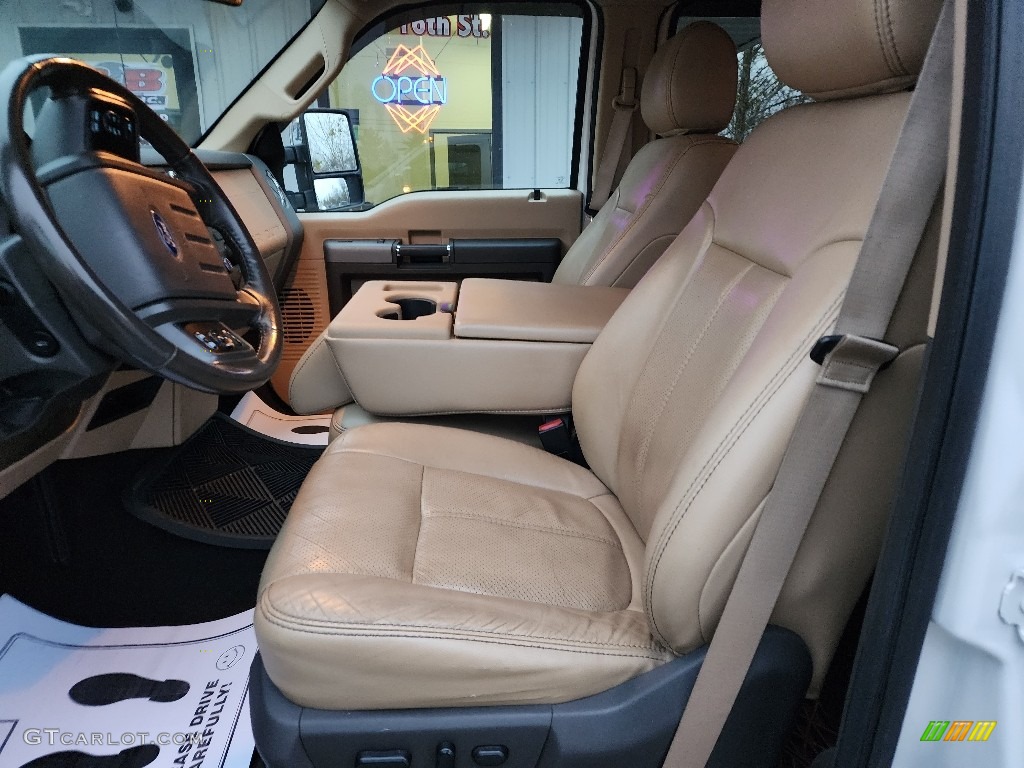 2012 F350 Super Duty Lariat Crew Cab 4x4 Dually - Oxford White / Adobe photo #12