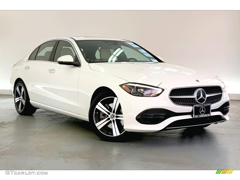 Polar White 2023 Mercedes-Benz C 300 Sedan Exterior Photo #145178068