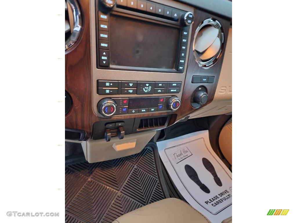 2012 F350 Super Duty Lariat Crew Cab 4x4 Dually - Oxford White / Adobe photo #14