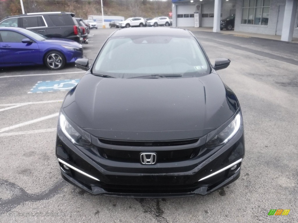 2020 Civic EX Sedan - Crystal Black Pearl / Black photo #5