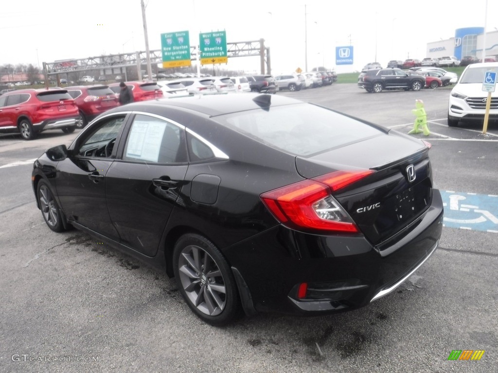 2020 Civic EX Sedan - Crystal Black Pearl / Black photo #8