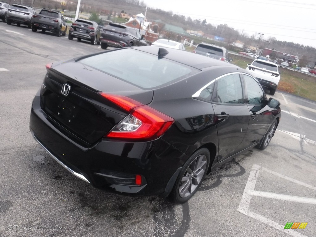 2020 Civic EX Sedan - Crystal Black Pearl / Black photo #10
