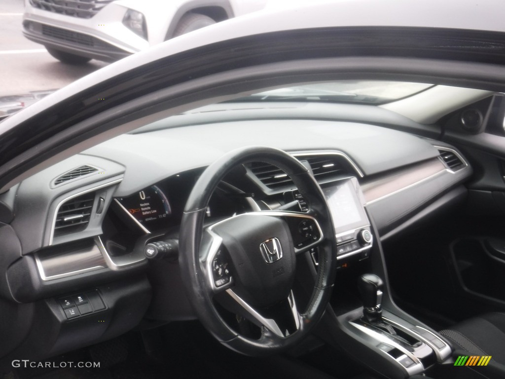2020 Civic EX Sedan - Crystal Black Pearl / Black photo #12
