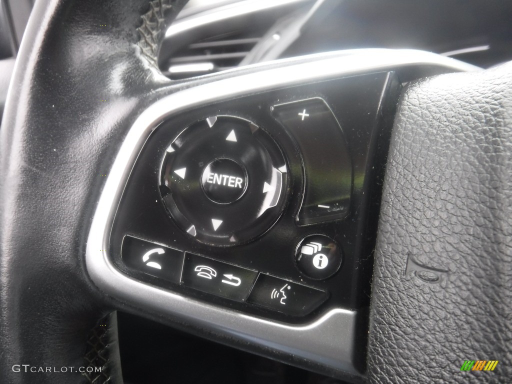 2020 Civic EX Sedan - Crystal Black Pearl / Black photo #23