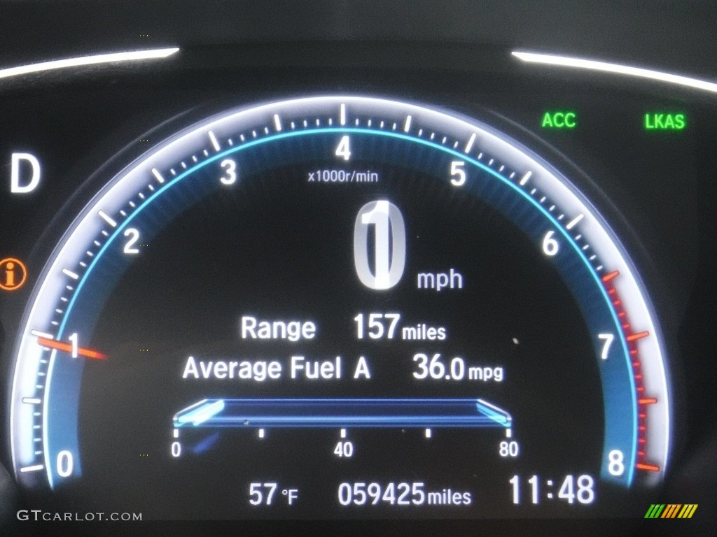 2020 Civic EX Sedan - Crystal Black Pearl / Black photo #28