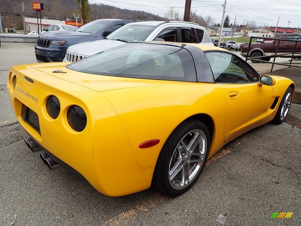 2002 Corvette Coupe - Millenium Yellow / Black photo #3