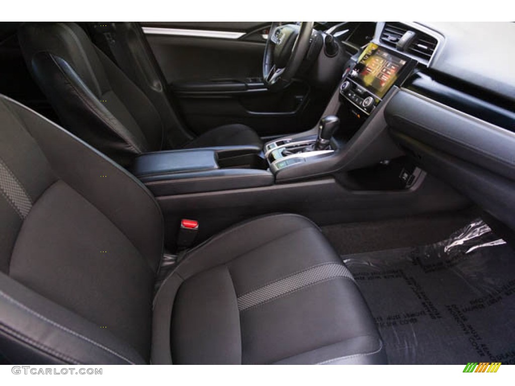 2019 Civic Sport Sedan - Agean Blue Metallic / Black photo #22