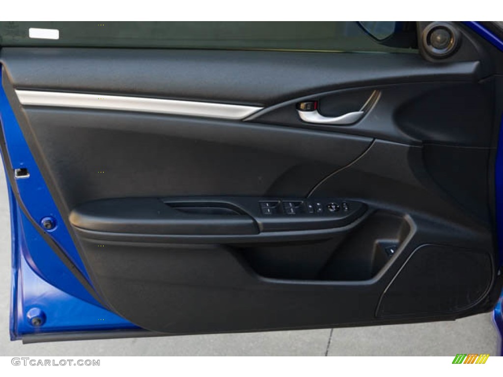 2019 Civic Sport Sedan - Agean Blue Metallic / Black photo #28