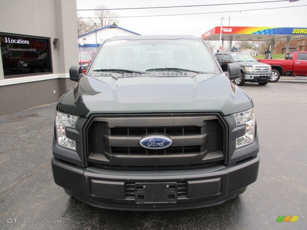2016 F150 XL Regular Cab - Green Gem / Medium Earth Gray photo #15