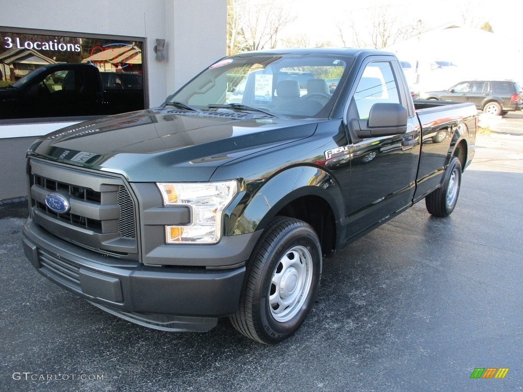 2016 F150 XL Regular Cab - Green Gem / Medium Earth Gray photo #2