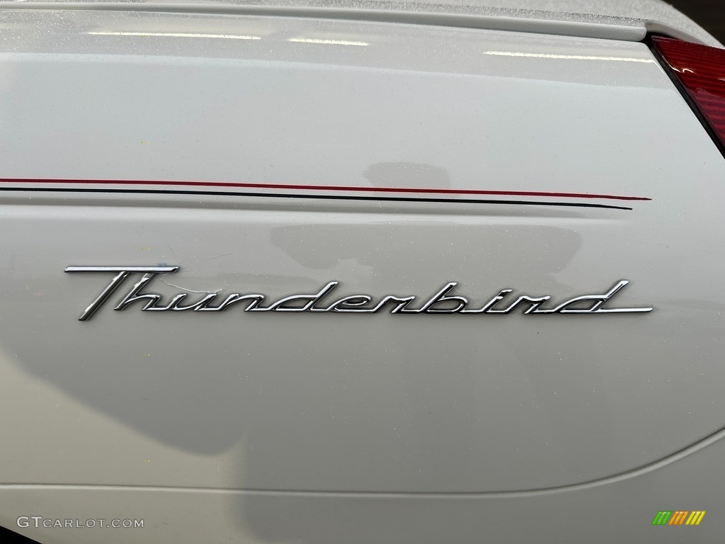 2002 Thunderbird Deluxe Roadster - Whisper White / Torch Red photo #28