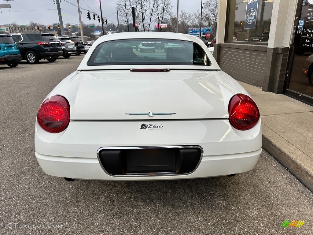 2002 Thunderbird Deluxe Roadster - Whisper White / Torch Red photo #29