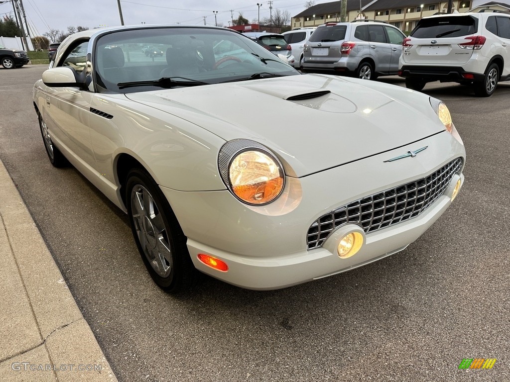 2002 Thunderbird Deluxe Roadster - Whisper White / Torch Red photo #43