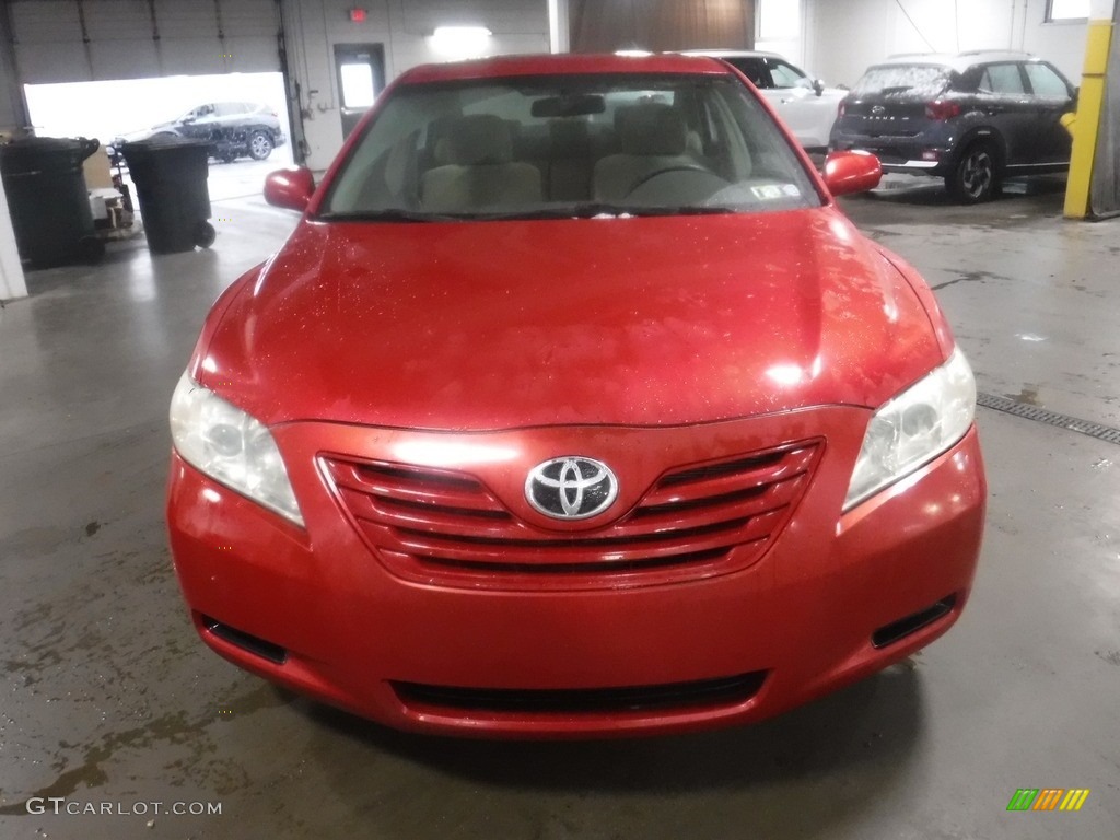 2007 Camry LE - Barcelona Red Metallic / Bisque photo #3