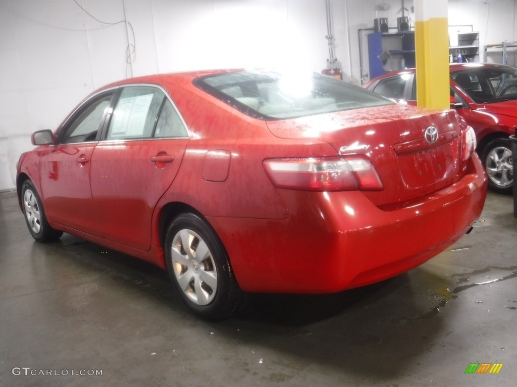 2007 Camry LE - Barcelona Red Metallic / Bisque photo #8
