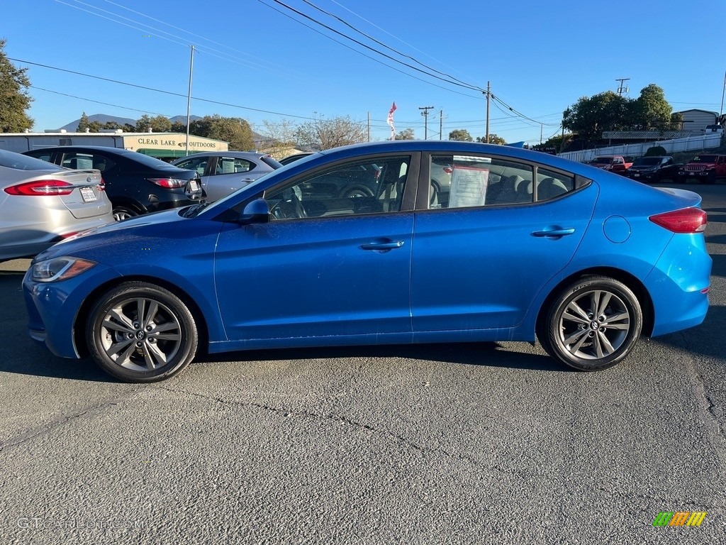2018 Elantra SEL - Electric Blue / Gray photo #4