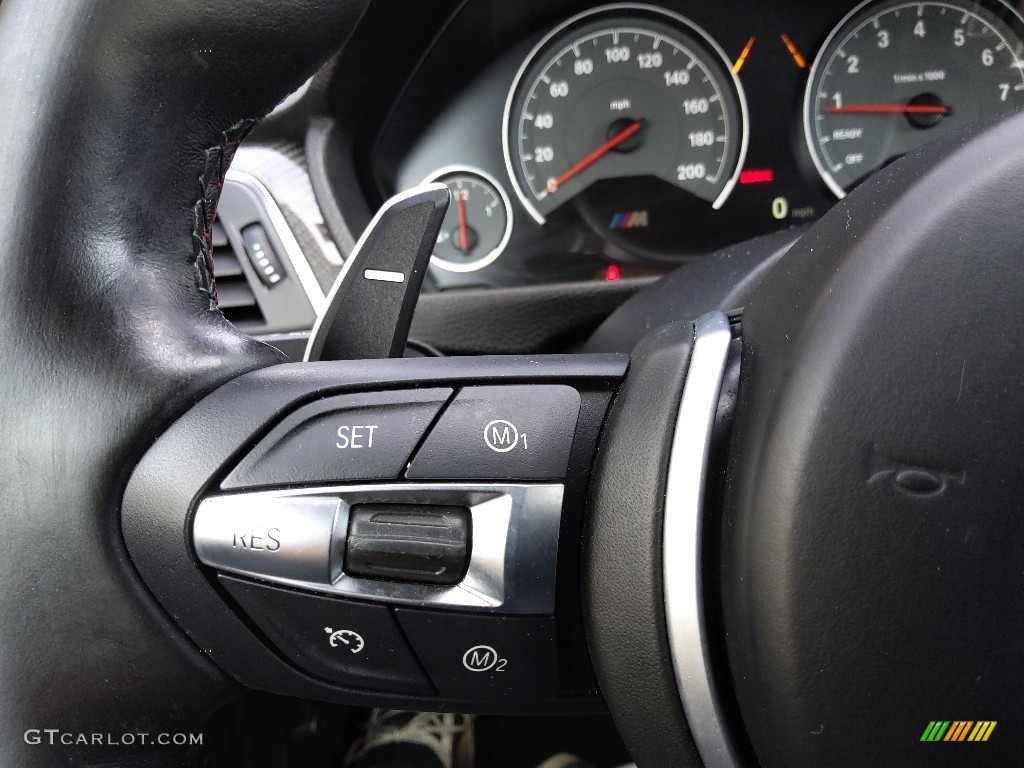 2018 BMW M4 Coupe Black Steering Wheel Photo #145185132
