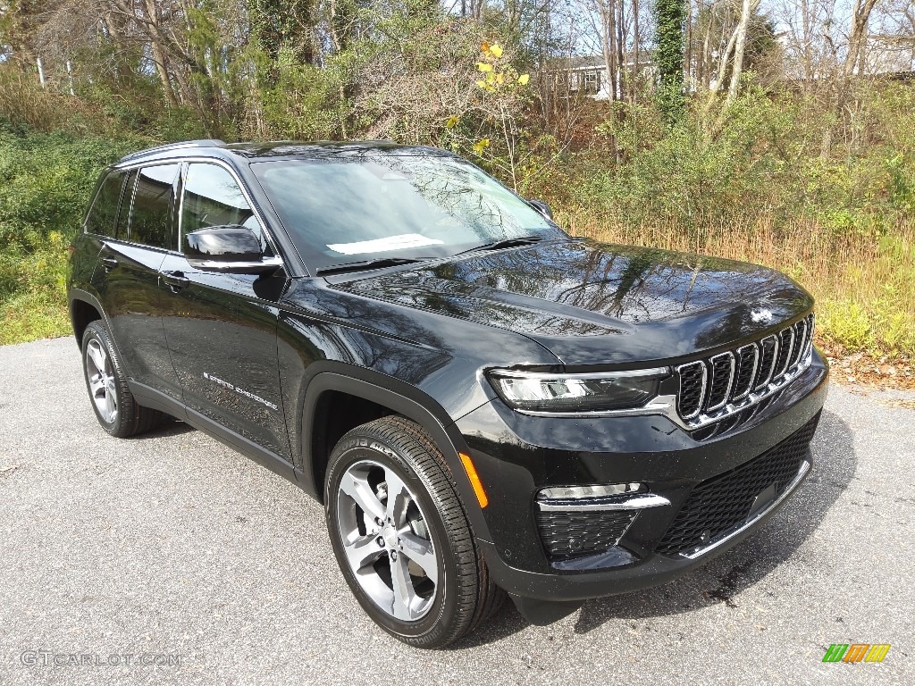 Diamond Black Crystal Pearl 2023 Jeep Grand Cherokee Limited 4x4 Exterior Photo #145185204