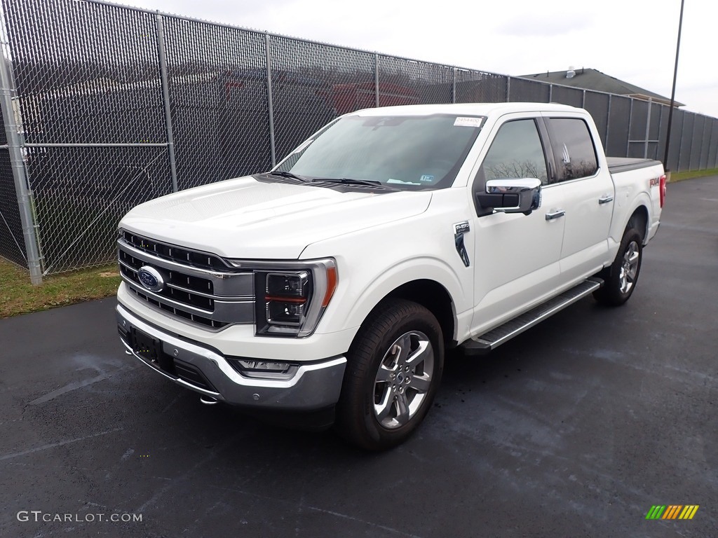 2022 F150 Lariat SuperCrew 4x4 - Oxford White / Black photo #7