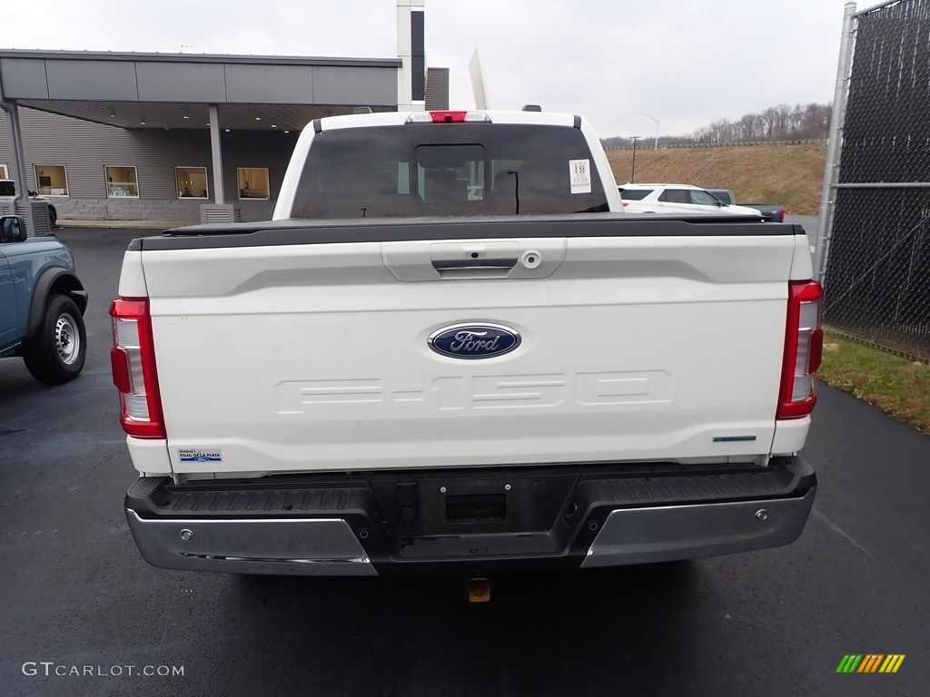 2022 F150 Lariat SuperCrew 4x4 - Oxford White / Black photo #9