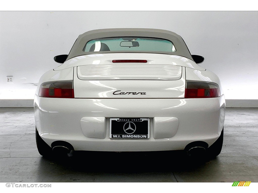 2002 911 Carrera Cabriolet - Carrara White / Graphite Grey photo #3