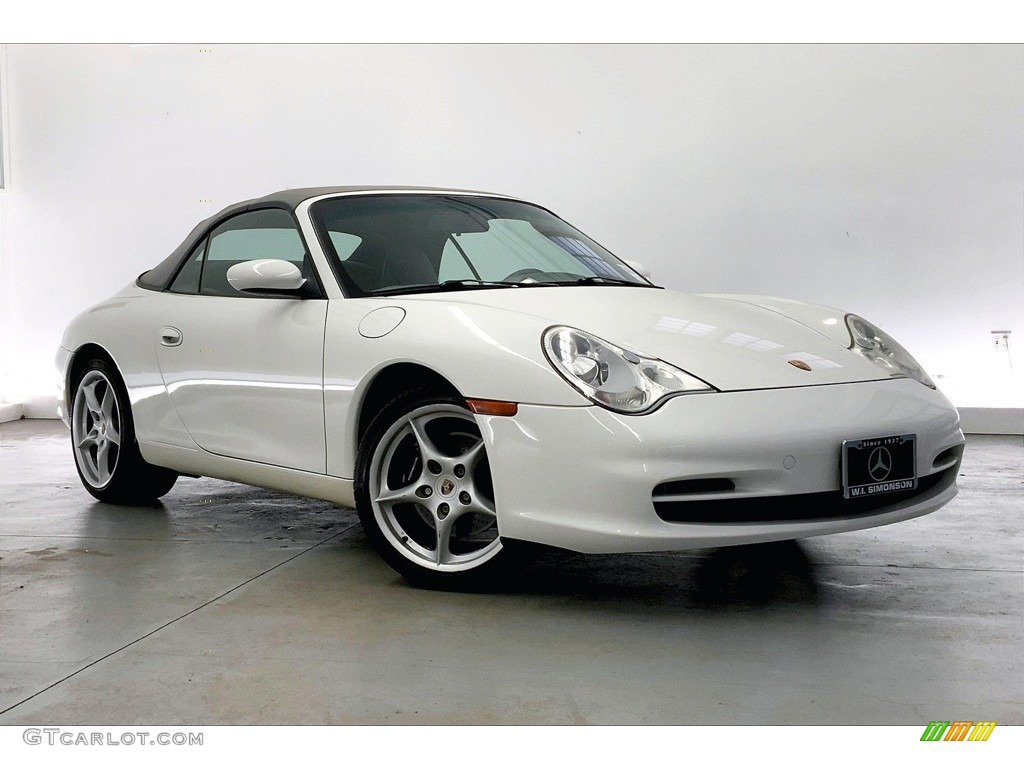 2002 911 Carrera Cabriolet - Carrara White / Graphite Grey photo #33