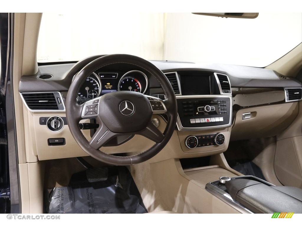 2015 ML 350 4Matic - Lunar Blue Metallic / Almond Beige/Mocha photo #6