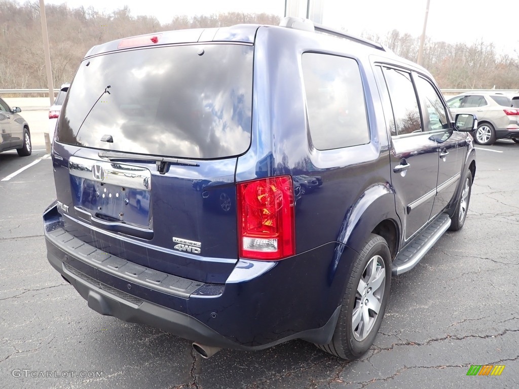 2013 Pilot Touring 4WD - Obsidian Blue Pearl / Gray photo #6