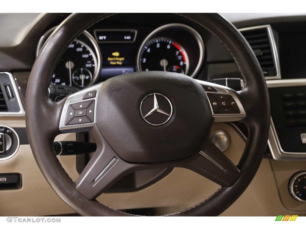 2015 ML 350 4Matic - Lunar Blue Metallic / Almond Beige/Mocha photo #7
