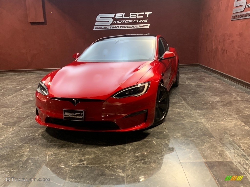 Red Multi-Coat Tesla Model S