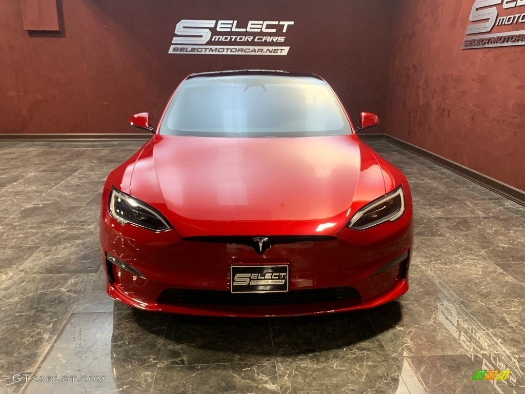 2022 Model S AWD - Red Multi-Coat / Black photo #2
