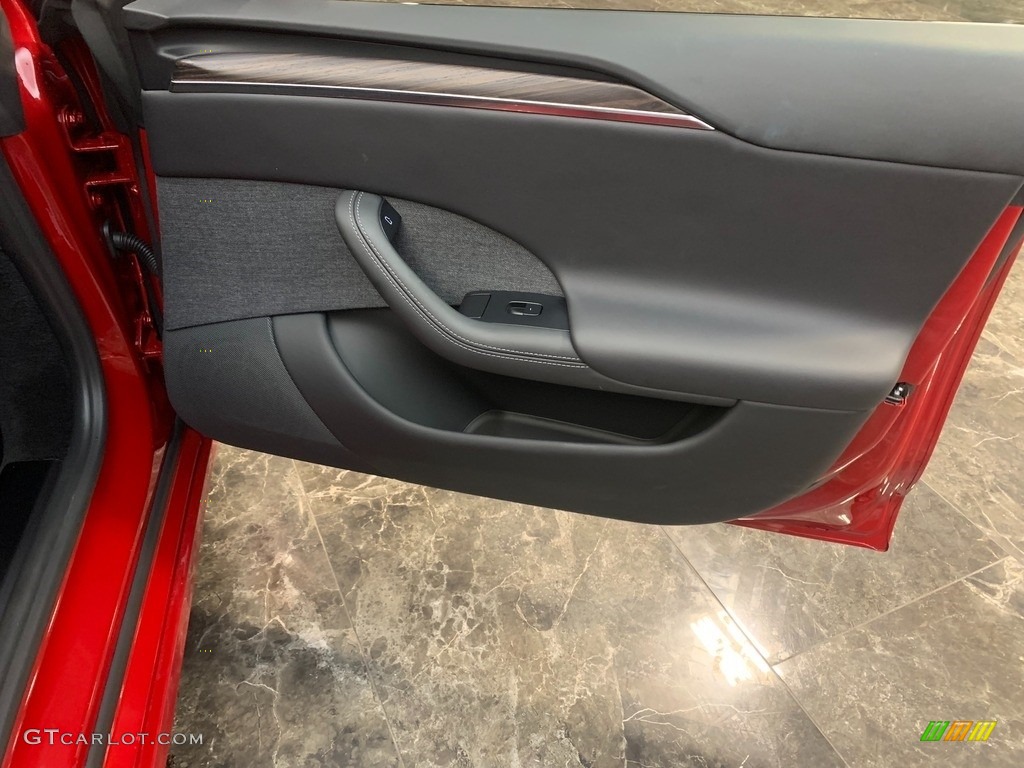 2022 Tesla Model S AWD Black Door Panel Photo #145188909