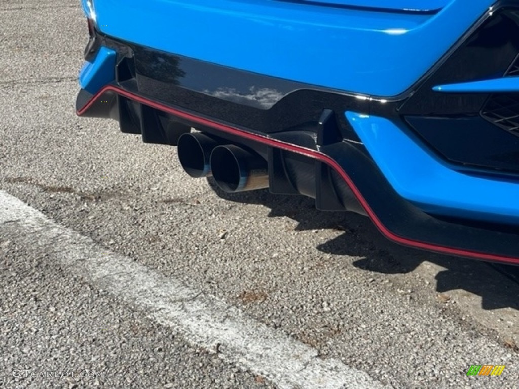 2021 Civic Type R - Boost Blue Pearl / Black/Red photo #4