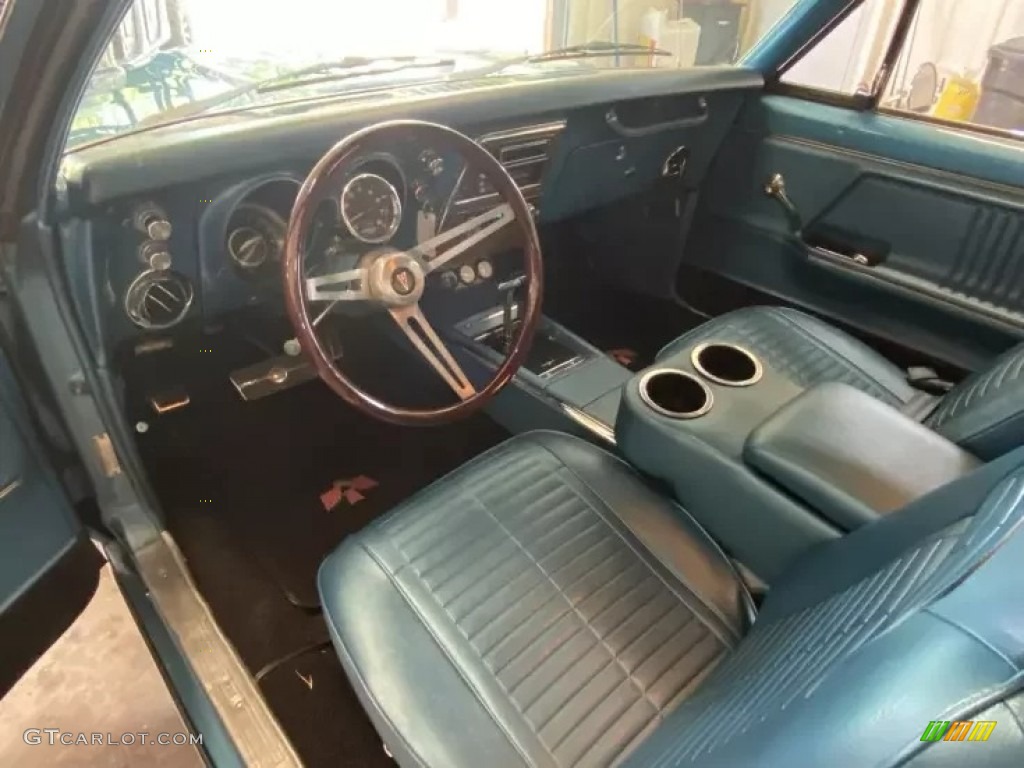 Bright Blue Interior 1967 Pontiac Firebird Coupe Photo #145189563