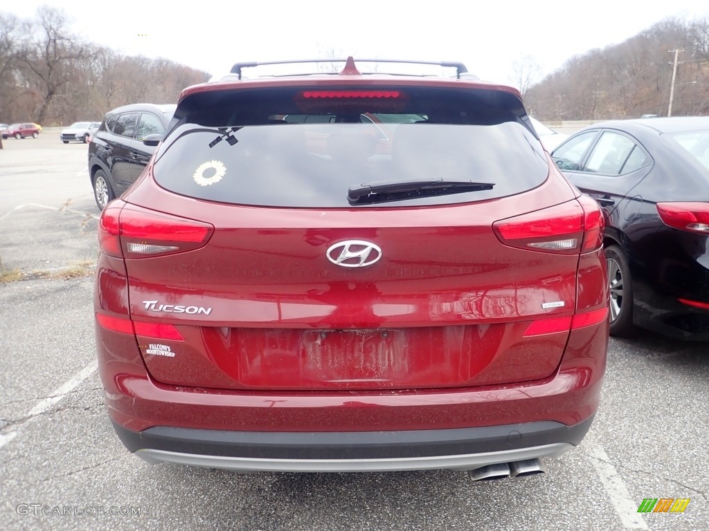 2020 Tucson SEL AWD - Gemstone Red / Beige photo #3