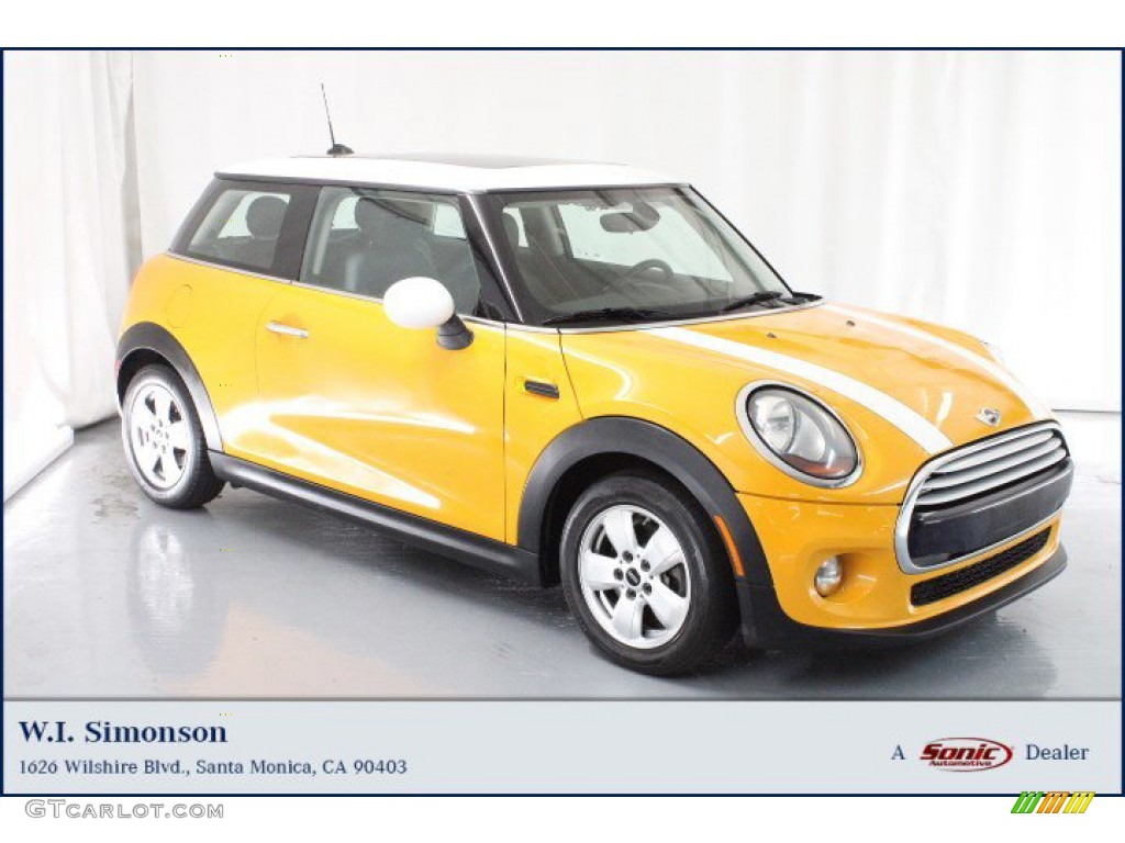 2014 Cooper Hardtop - Volcanic Orange / Carbon Black photo #1