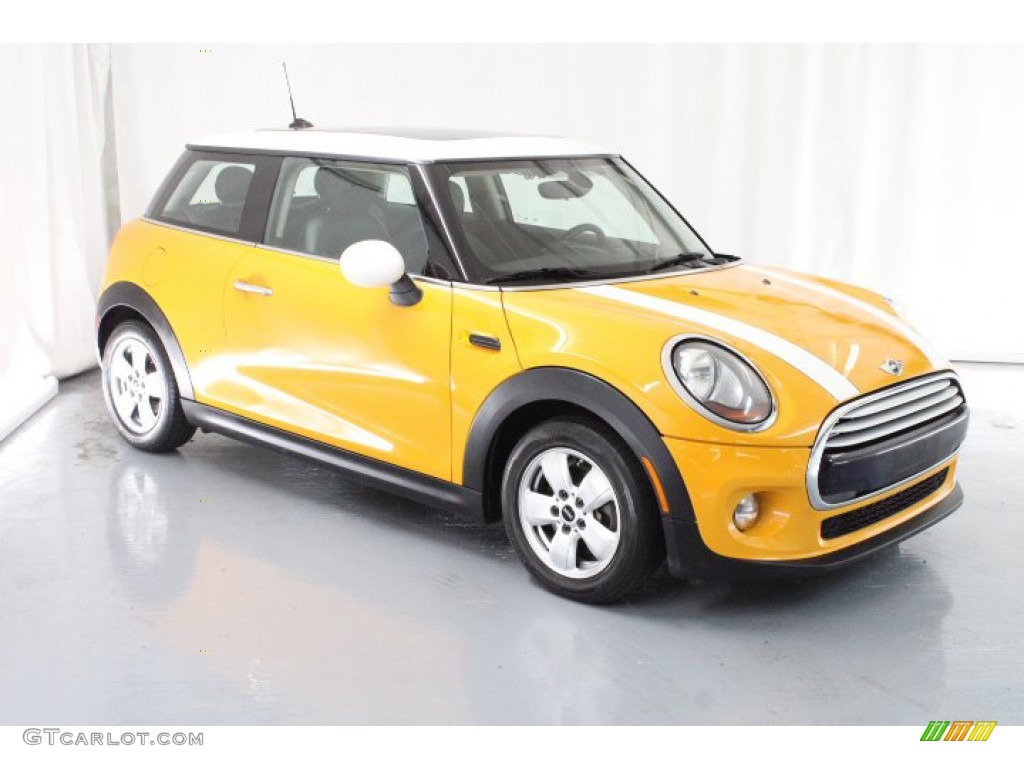 2014 Cooper Hardtop - Volcanic Orange / Carbon Black photo #39