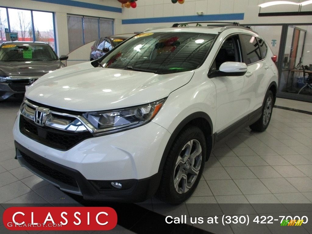 2018 CR-V EX-L AWD - White Diamond Pearl / Black photo #1