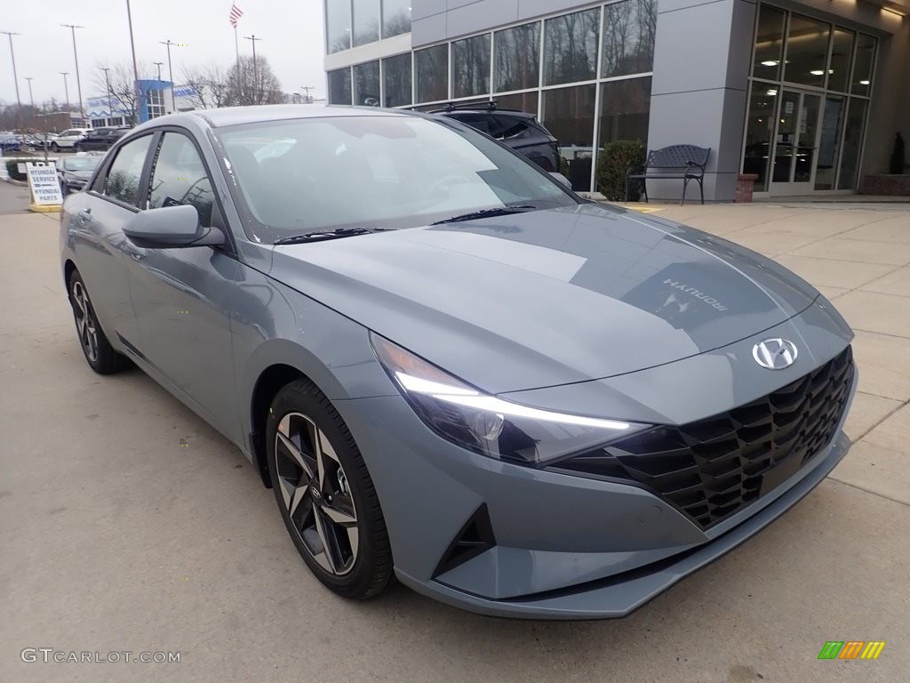 2023 Elantra SEL - Electric Shadow / Medium Gray photo #9