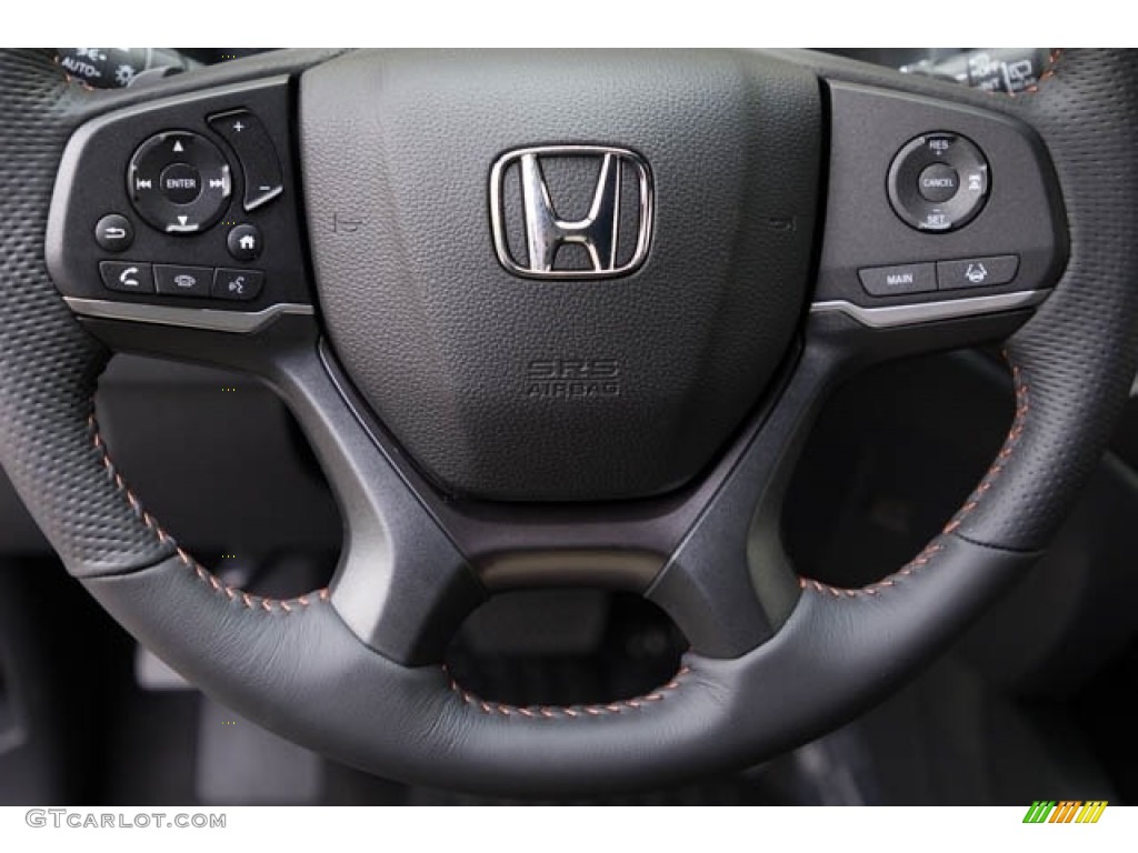 2023 Honda Passport Trailsport AWD Black Steering Wheel Photo #145193734