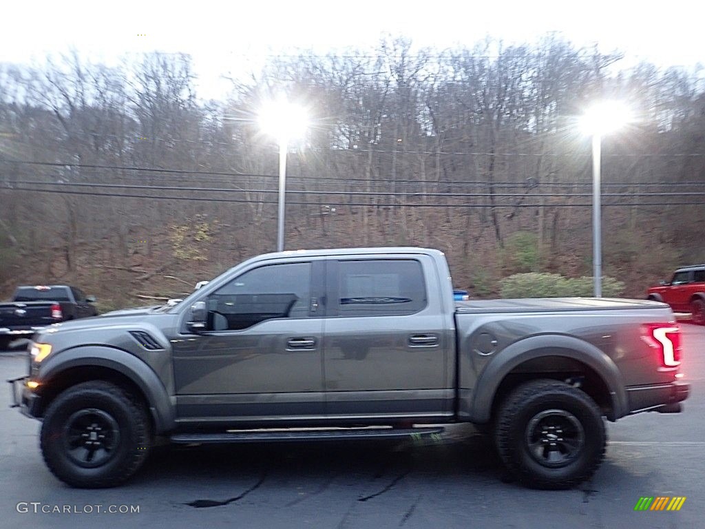2018 F150 SVT Raptor SuperCrew 4x4 - Lead Foot / Raptor Black/Orange Accent photo #4