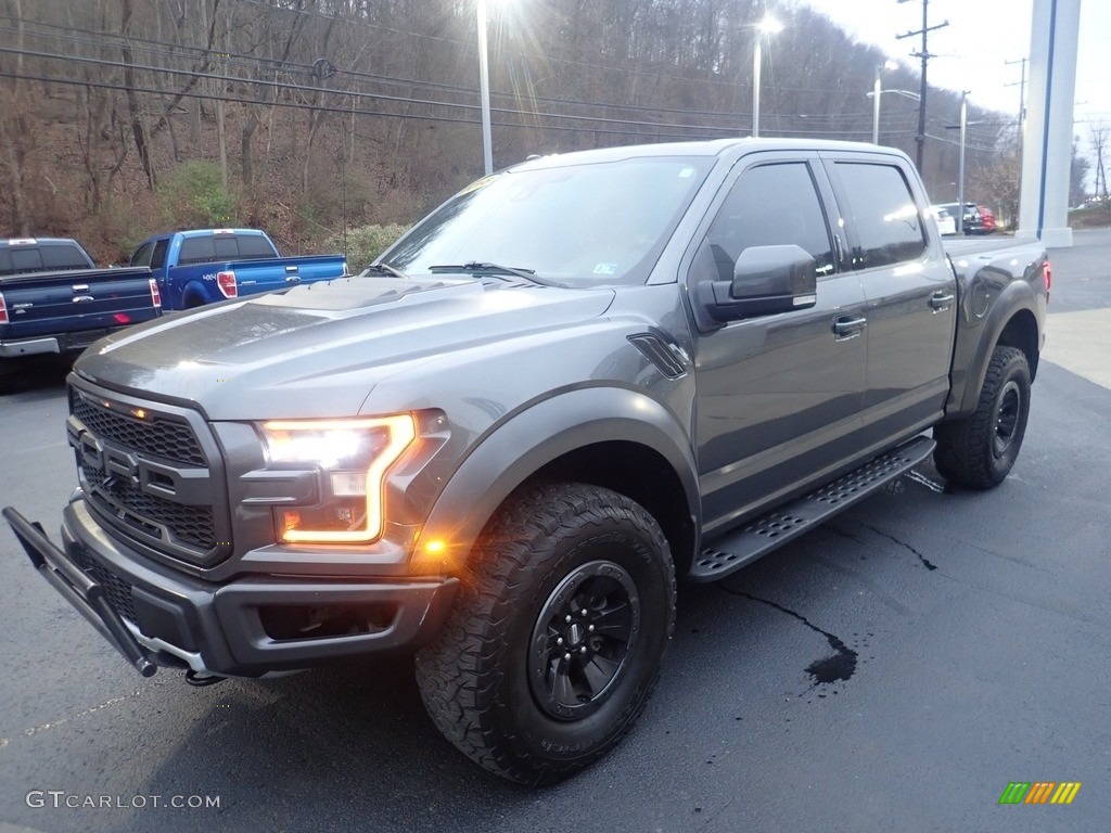 2018 F150 SVT Raptor SuperCrew 4x4 - Lead Foot / Raptor Black/Orange Accent photo #5